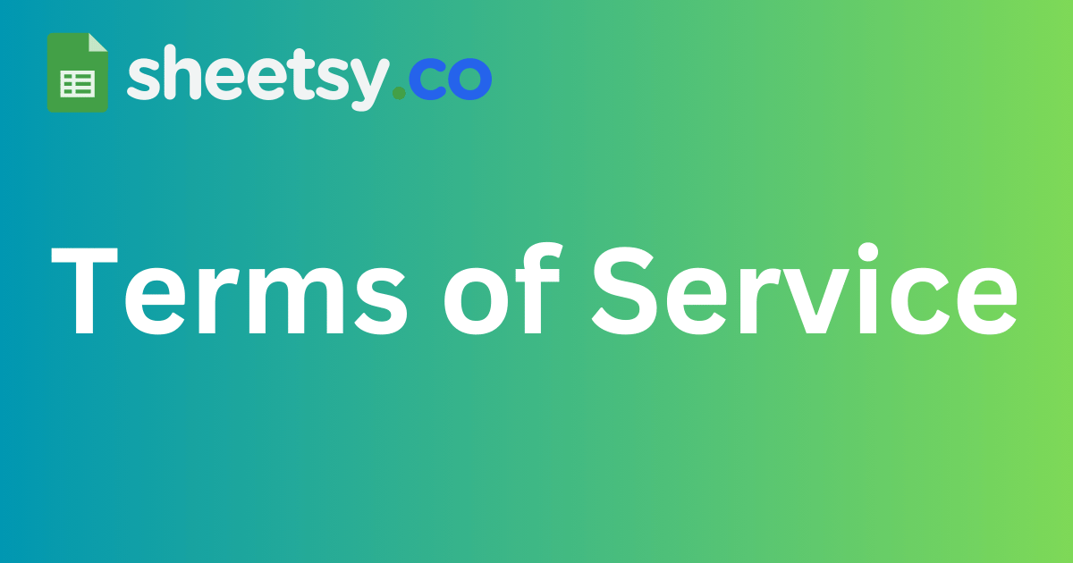 Terms of Service