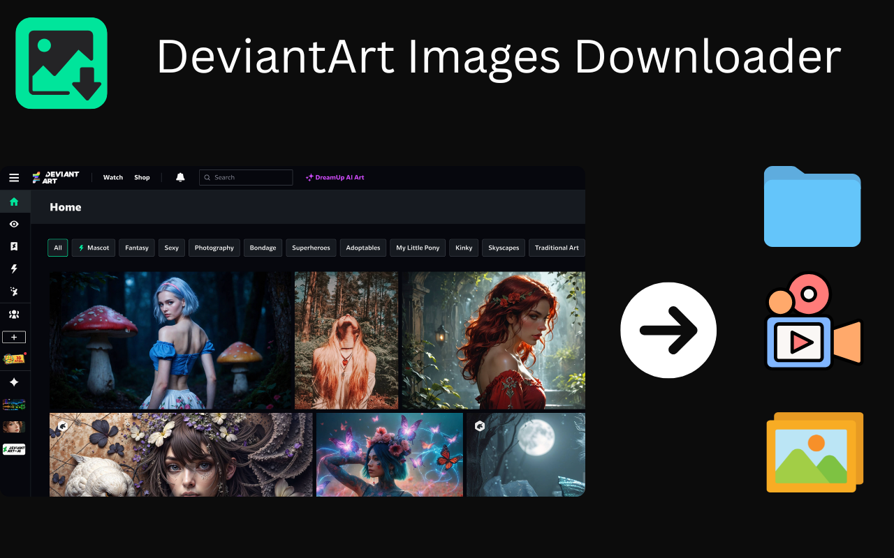 DeviantArt Images Downloader